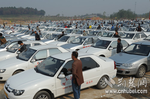 东升风光驾培考试基地一期将投入超过300辆教练车。 记者王成钢摄